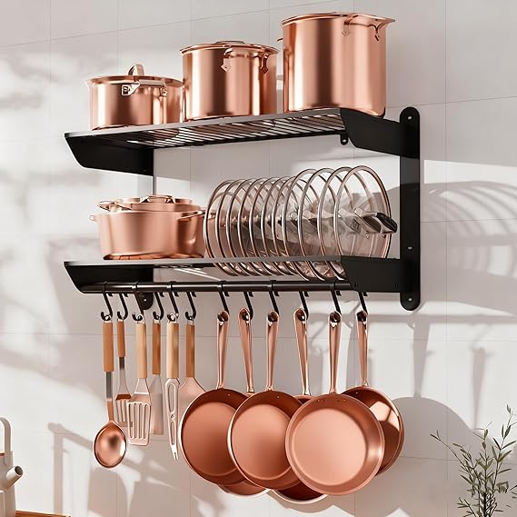 Pot Rack Wall Mounted