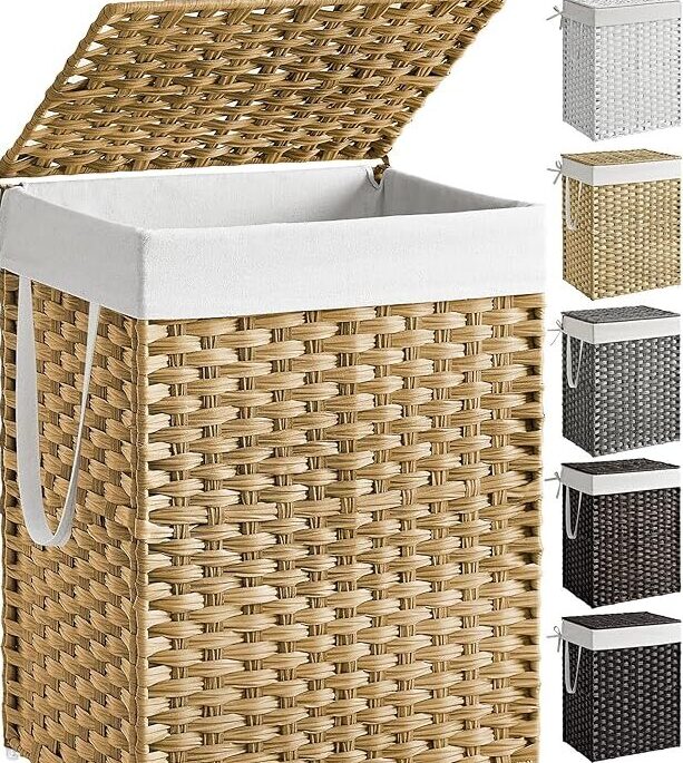 SONGMICS Laundry Hamper with Lid
