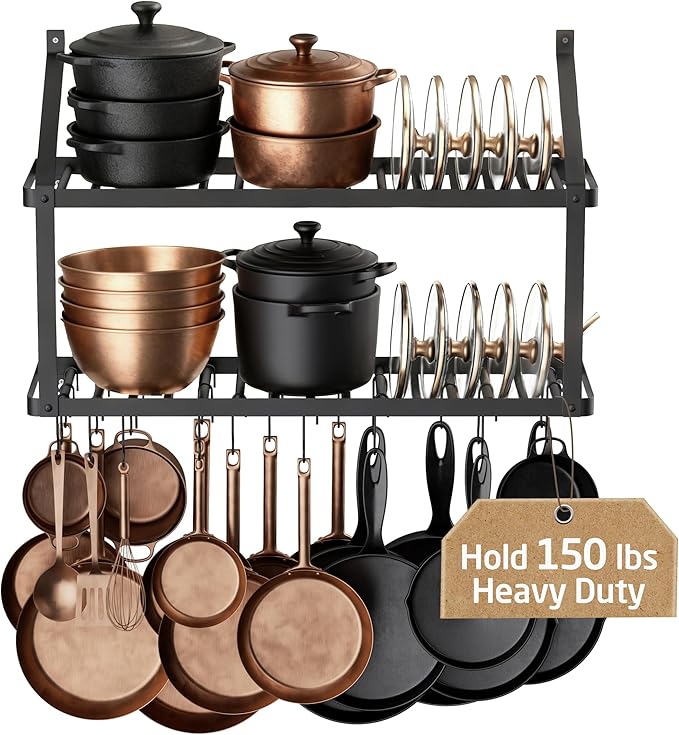 Stainless Steel Stainless Steel Kitchen Pot Lid Storage Rack