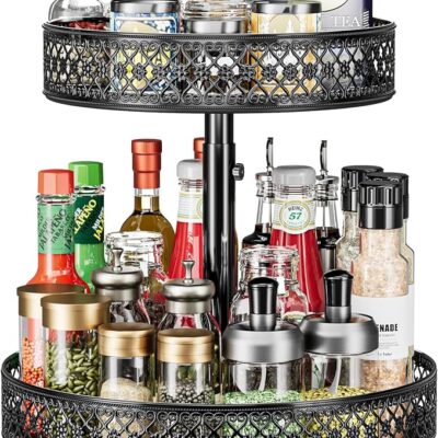 Rotating Spice Organizer-Keeps Spices Neatly Organized