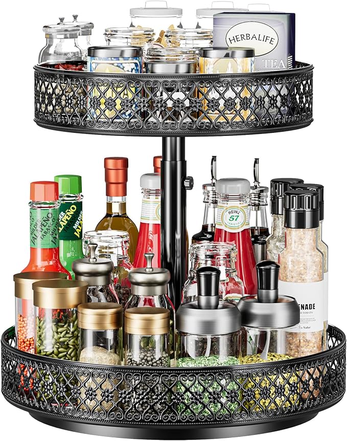 Rotating Spice Organizer-Keeps Spices Neatly Organized